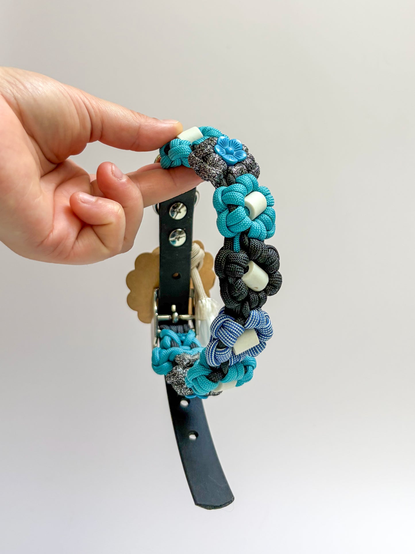 Flore Noir Turquoise