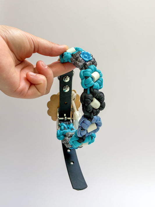 Flore Noir Turquoise