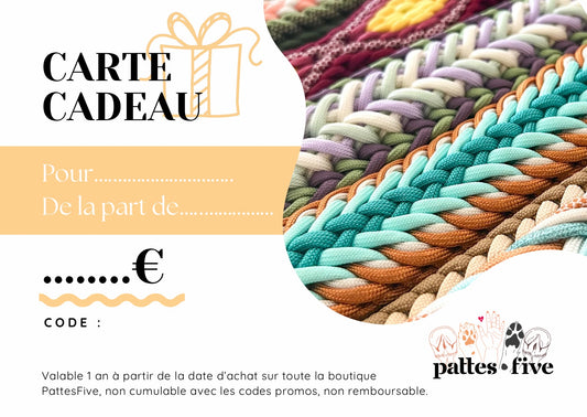 Carte-Cadeau PattesFive
