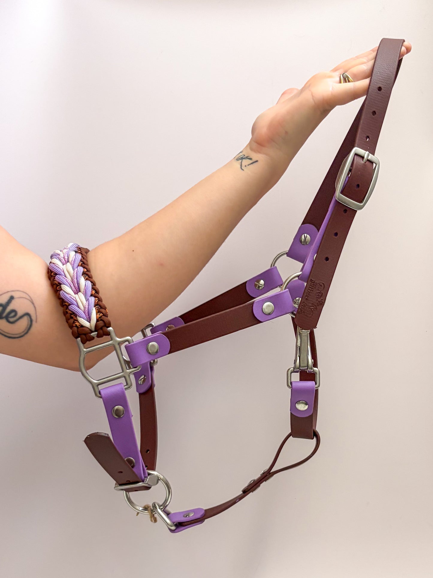 Licol Huldra Chocolat Lilas Poney